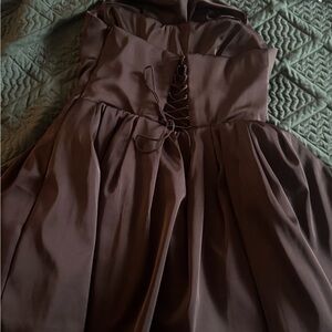 Oh Polly Emina black Strapless Dress